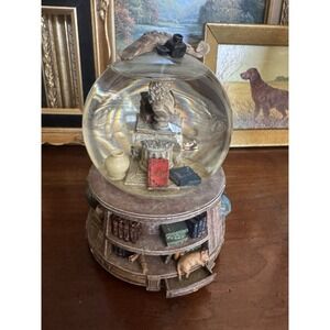 Westland Musical Snow Globe Scholar Library Books Canon in D Major 1251